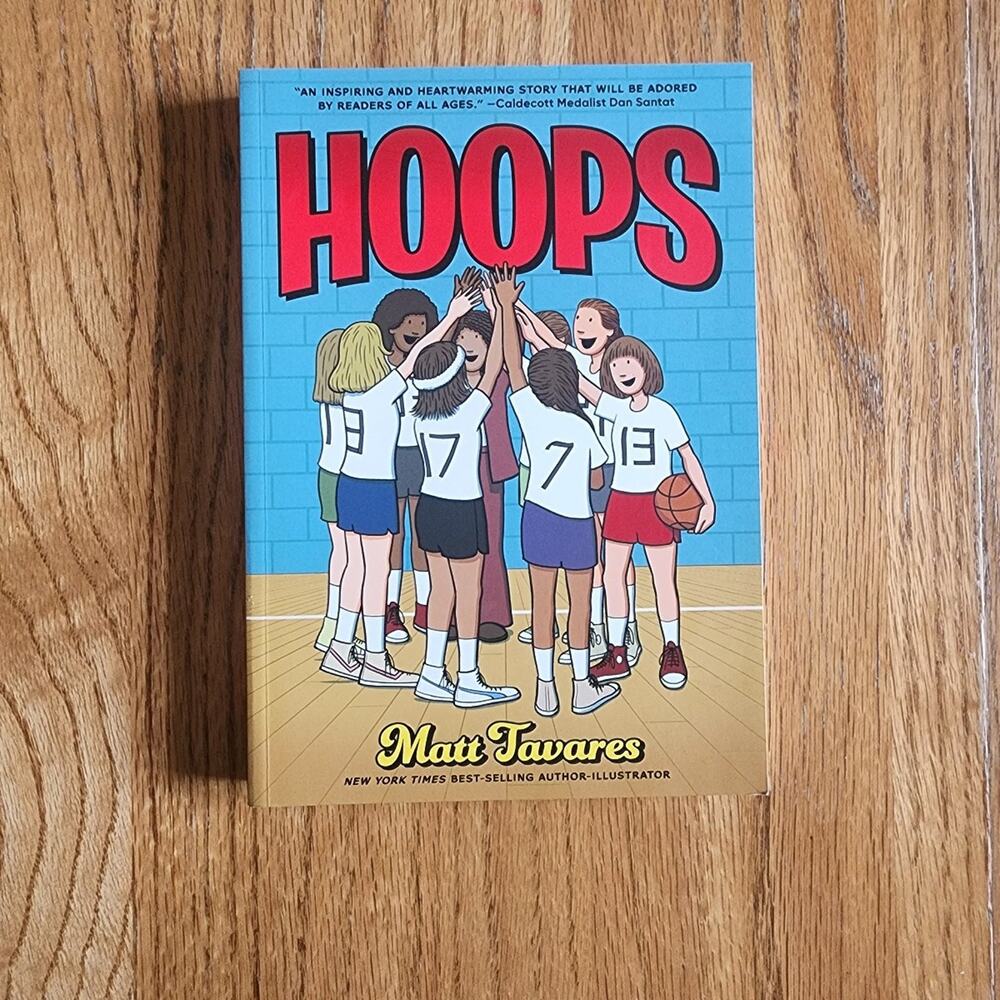 Hoops by Matt Tavares Paperback Children's Fiction Graphic Novel Book Basketball